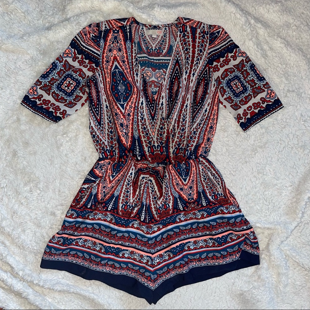 GB Bright Patterned Romper